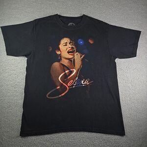 Selena T Shirt Mens Size Medium Black Singer 100% Cotton